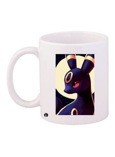 Cartoon Printed Coffee Mug White/Blue/Yellow 11ounce