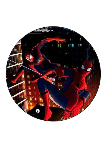 Spiderman Printed Fridge Magnet Round Multicolour