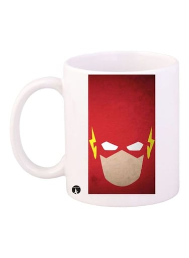 The Flash Printed Mug White/Red/Yellow Standard Size