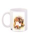 Teddy Bear Printed Coffee Mug White/Purple/Beige 11ounce