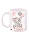 Elephant Printed Coffee Mug White/Grey/Pink 11ounce