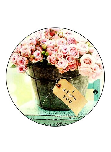 Flowers Printed Fridge Magnet Multicolour