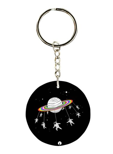 Space Printed Keychain