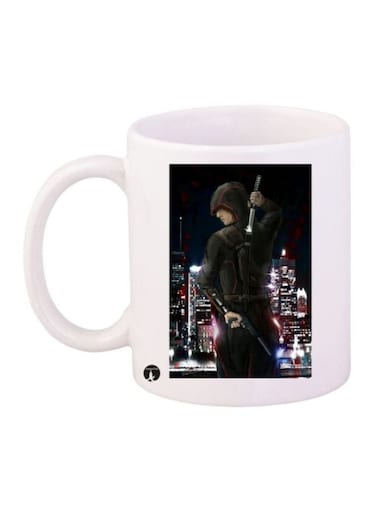Assassin's Creed Printed Coffee Mug White/Black/Beige