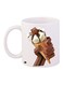 Ice Cream Printed Coffee Mug White/Brown/Yellow 11ounce