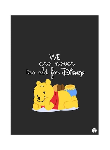 Metal Plate Of Disney Poster Multicolour