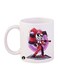 Hilary Quinn Printed Mug White/Red/Black 12ounce