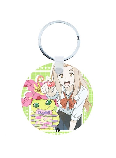 Digimon Anime Wooden Keychain