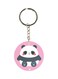 Cartoon Panda Printed Double Sided Keychain