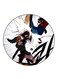 The Video Game Super Smash Bros Printed Fridge Magnet Round Multicolour