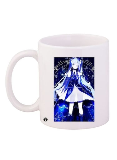 Anime Printed Coffee Mug White/Blue/Black