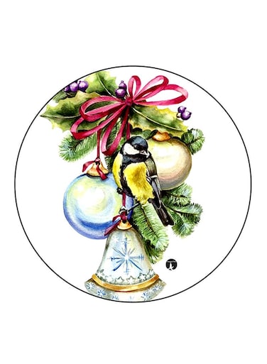 Bird Printed Fridge Magnet Multicolour
