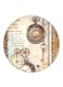Vintage Art Printed Fridge Magnet Multicolour