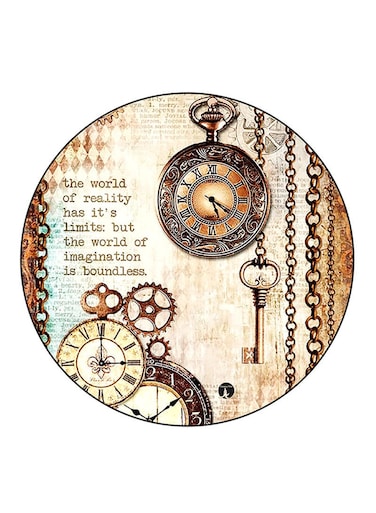Vintage Art Printed Fridge Magnet Multicolour