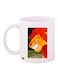 Printed Coffee Mug White/Yellow/Orange 11ounce