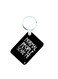 English Phrases Printed Keychain Black/White