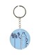Bottle Printed Single Sided Keychain