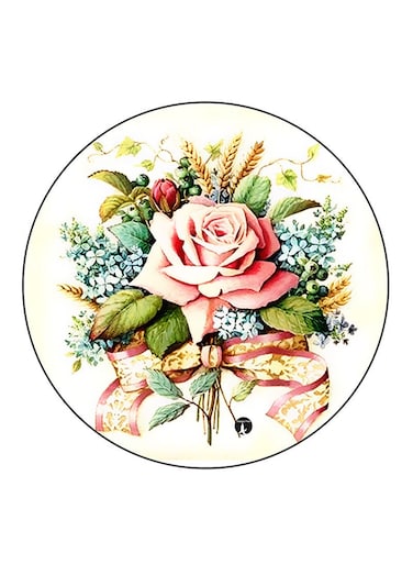 Vintage Art Printed Fridge Magnet Multicolour
