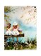 Children Nature Themed Metallic Plate Blue/White/Green 20x15cm