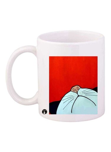 Printed Mug White/Red/Blue Standard Size