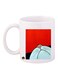 Printed Mug White/Red/Blue Standard Size