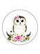 An Owl Printed Fridge Magnet Multicolour