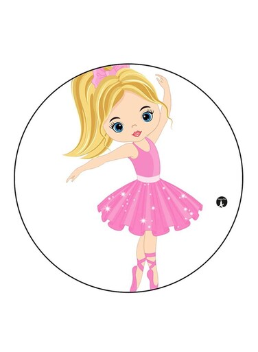 A Girl Printed Fridge Magnet Multicolour