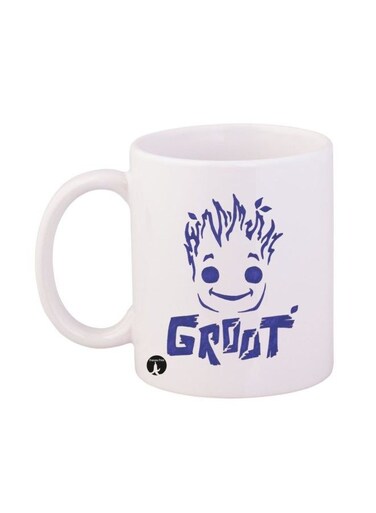 Groot Printed Mug White/Blue 12ounce