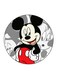 Mickey Mouse Printed Fridge Magnet Multicolour 5.5 x 5.5cm