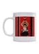 Arabic Girl And Arabic Quote Printed Mug White/Red/Black