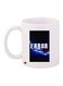 Error Printed Coffee Mug White/Black/Blue 11ounce