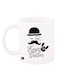 English Phrases Design Mug White/Black 11ounce