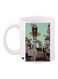 Cartoon Character Printed Coffee Mug White/Brown/Green 11ounce