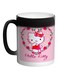 Hello Kitty Printed Colour Changing Coffee Mug Black 325ml