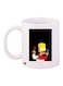 The Simpsons Printed Coffee Mug White/Black/Red