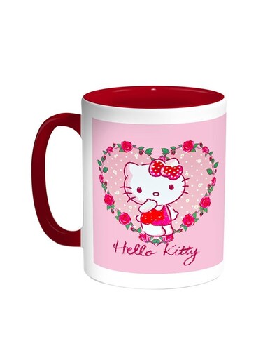 Hello Kitty Printed Coffee Mug Red/White 11ounce