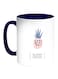 Be Sweet Stand Tall Wear Crown Printed Coffee Mug White/Blue 11ounce