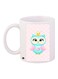 Owl Printed Coffee Mug White/Pink/Blue