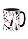 Makeup And Fashion Printed Coffee Mug Black/White 11ounce