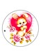 Rabbit Printed Fridge Magnet Multicolour