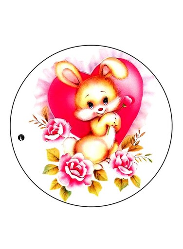 Rabbit Printed Fridge Magnet Multicolour
