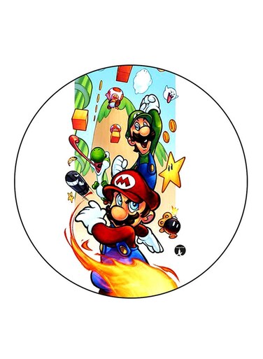 The Video Game Super Mario Printed Fridge Magnet Multicolour