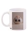 Cartoon Printed Coffee Mug White/Grey 11ounce
