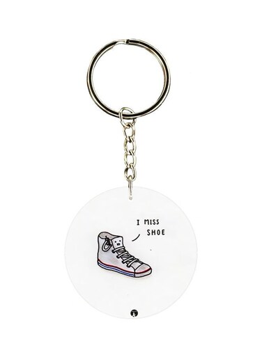 Double Side Shoe Printed Keychain