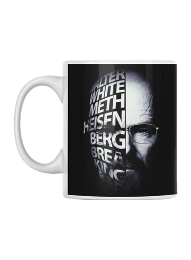 English Quote Printed Mug White/Black