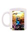 Cartoon Printed Coffee Mug White/Yellow/Blue