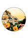 Flower Printed Fridge Magnet Multicolour 5.5 x 5.5cm