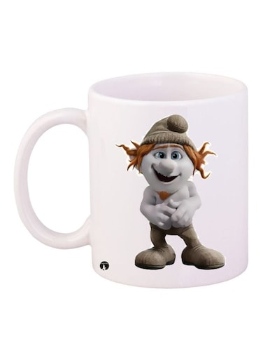 Smurfs Printed Coffee Mug White/Grey/Brown