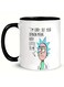 1pc Warner Bros. Rick and Morty Ceramic Coffee Mug 11oz - Rick's "I'm Sorry" Quote Design, White with Black Handle, Porcelain Cup for Home, Office, Gifts (Birthday, , Thanksgiving)