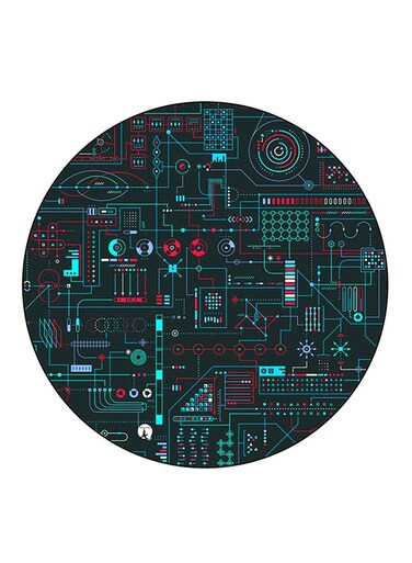 Electronic Printed Fridge Magnet Multicolour